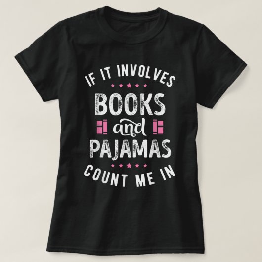 S'il implique livres et pyjamas T-shirt Book Love (Design devant)