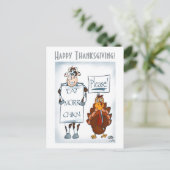 S'Il Vous Plaît Carte Postale Thanksgiving (Debout devant)