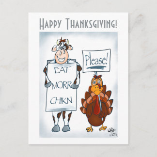 S'Il Vous Plaît Carte Postale Thanksgiving