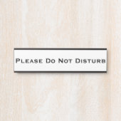 S'Il Vous Plaît Ne Pas Disturber Plaque amovible S (Devant)
