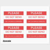S'il vous plaît ne pas plier Stickers (Feuille)