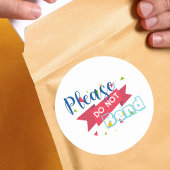 S'Il Vous Plaît Ne Pas Tourner Sticker Rond