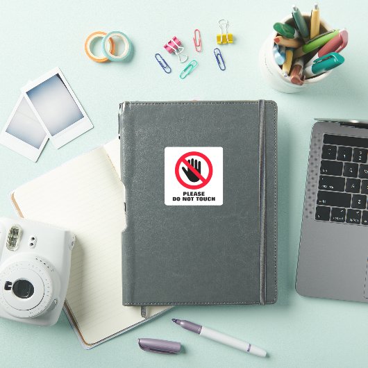 S'il vous plaît ne touchez pas les autocollants de (Couverture iPad)