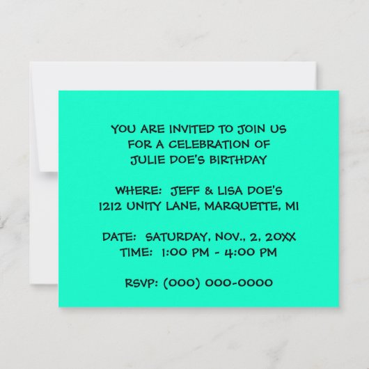 S'IL VOUS PLAÎT REJOINDRE-NOUS POUR UNE INVITATION (Dos)