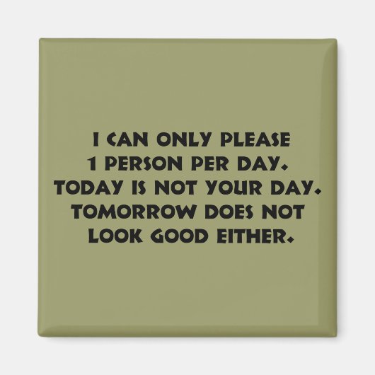 S'il vous plaît seulement 1 personne 2 aimant (Devant)