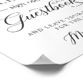 S'il vous plaît signer notre livre d'or Roses blan (Coin)