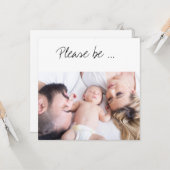 S'il vous plaît, soyez le Carte photo parent de no (Devant/Arrière en situation)