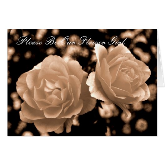 S'Il Vous Plaît, Soyez Notre Flower Girl (Devant horizontal)