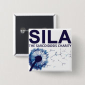 SILA Support-Button Vierkante Button 5,1 Cm (Voorkant /achterkant)