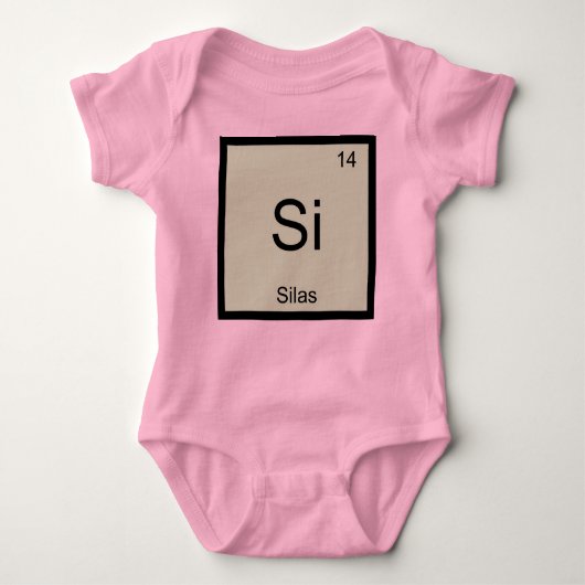 Silas Name Chemistry Element Periodic Table Romper (Voorkant)