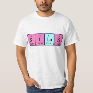 Silas periodieke lijstnaam shirt