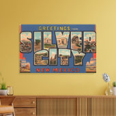 Silber City, New Mexico - Grote Letter-scènes Canvas Afdruk (Insitu (Woonkamer))
