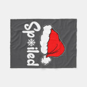 Siled Broke Santa Hat Christmas Matching Pajamas  Fleece Deken (Voorkant (Horizontaal))