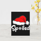 Siled Broke Santa Hat Christmas Matching Pajamas  Kaart (Gele Bloem)