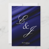 Silence bleue 2 Faire-part de mariage (Dos)