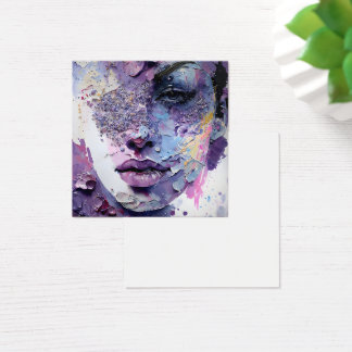 "Silence cristalline" - Portrait pourpre