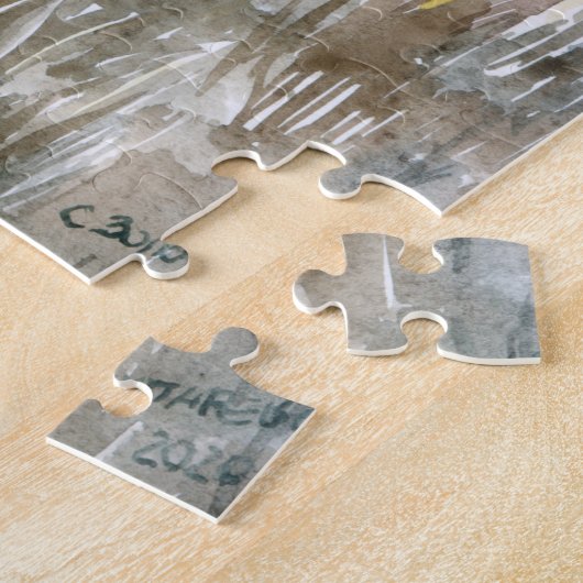 Silence éternel dans le cimetière Puzzle (Côté)