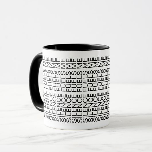 Silence Fuels Me Hidden Message Introvert Mug (Devant gauche)