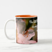 Silence Inspirerend Rumi Quote Tweekleurige Koffiemok (Links)