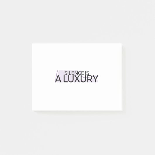 Silence is a Luxury Minimalist Post-it® Notes (Voorkant)