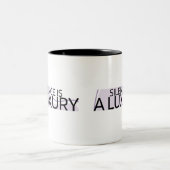 Silence is a Luxury Minimalist Two-Tone Mug (Centre)