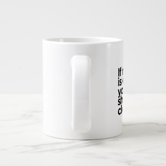 Silence, Je Lis ! Cheeky Mug (Dos)