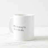 Silence ! J'essaie de lire ! - mug Nero Wolfe (Devant gauche)