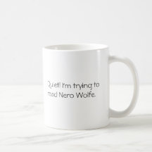 Silence ! J'essaie de lire ! - Tasse Nero Wolfe