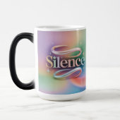 Silence Meditation Pastel Starry Morphing Mug Magische Mok (Links)