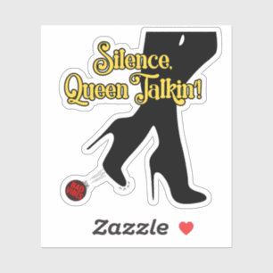 Silence, reine Talkin" ! Sticker - Kickin’ Bad Vib