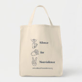 Silence vertical pour le sac de non violences (Devant)