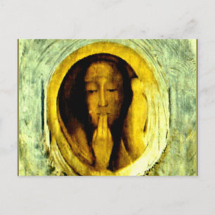 Silencio door Odilon Redon Briefkaart