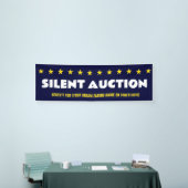 Silent Auction met sterren en informatie over voor Spandoek (Beurs)
