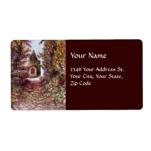 SILENT AUTUMN IN FLORENCE ETIKET (Voorkant)