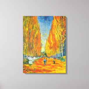 Silent Avenue, Les Alyscamps beroemd gemaakt door Canvas Afdruk