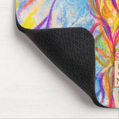 Silent Bloom – Aangepaste Logo of Naam Flower Art  Muismat (Hoek)