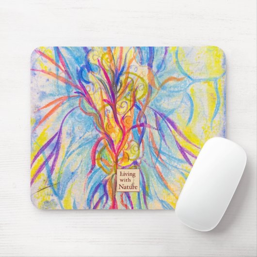 Silent Bloom – Aangepaste Logo of Naam Flower Art  Muismat (Met muis)