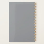 Silent Bloom: Schedel en witte lelies Planner (Achterkant)