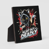 Silent But Deadly - Schattigee Ninja Cat Fotoplaat (Voorkant)