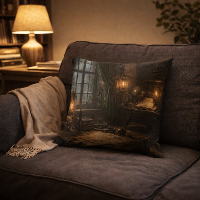 Silent Cabin — Pirate Ship Interior Throw Pillow Kussen (Creator heeft geüpload)