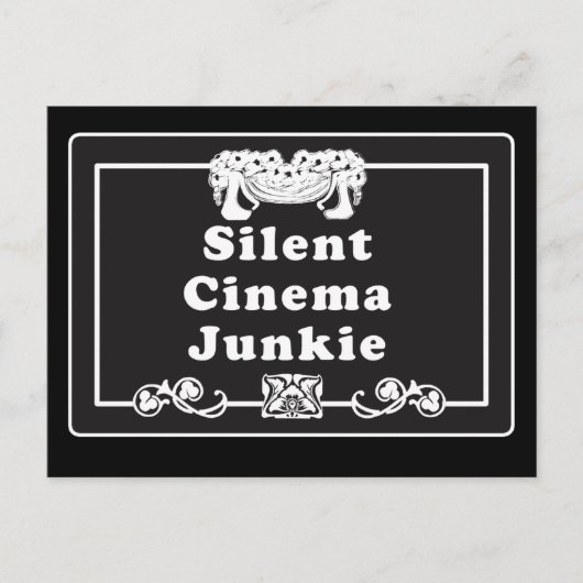 Silent Cinema Junkie Briefkaart (Voorkant)