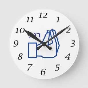 Silent Clock - Hebreeuws Ronde Klok