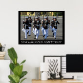 Silent Drill Platoon (USMC)-Poster Poster (Thuiskantoor)