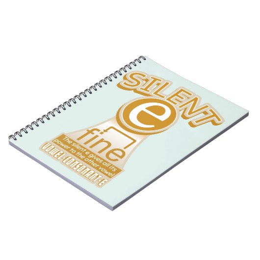 Silent E English Language Phonics Rule Notitieboek (Linkerzijde)