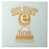 Silent E English Language Phonics Rule Tegeltje (Voorkant)