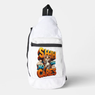 Silent Feline Desinterest Sling Bag
