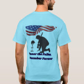 Silent fields of honor pale blue t-shirt (Achterkant)