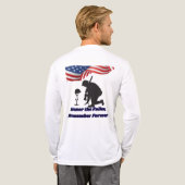 Silent fields of honor white Tri-Blend shirt (Achterkant)