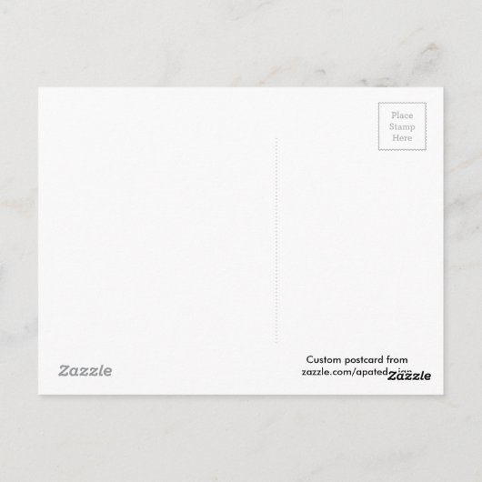 Silent Film Custom Briefkaart (Achterkant)