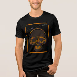 Silent Frequencies – Skull Headphones Tee Tri-Blend Shirt